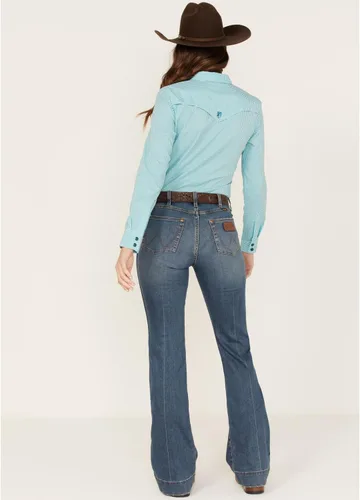 Vista 3 de Wrangler Pantalones de mezclilla retro de talle alto para mujer