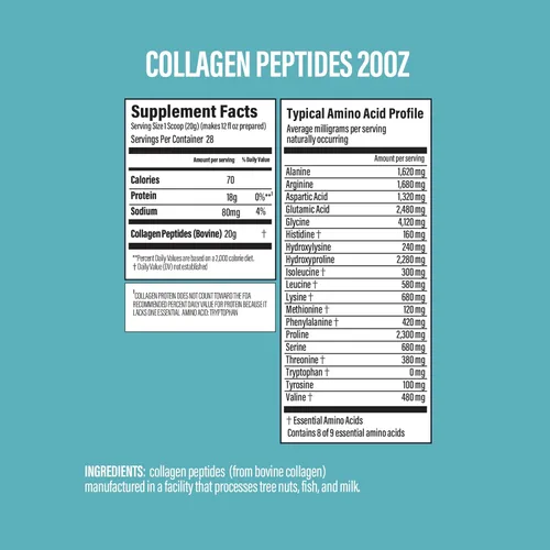 Vista 4 de BUBS Naturals Péptidos de colágeno en polvo, colágeno para mujeres y hombres, péptidos hidrolizados, sin sabor, obtenido de ganado alimentado