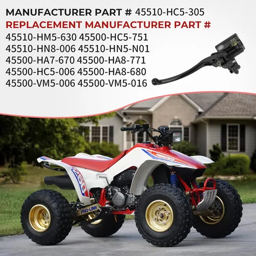 Vista 5 de M MATI Cilindro maestro de freno delantero para Honda ATV TRX300 FW TRX350 TRX400 FA/FGA/FW TRX450 TRX650 45510-HC5-305