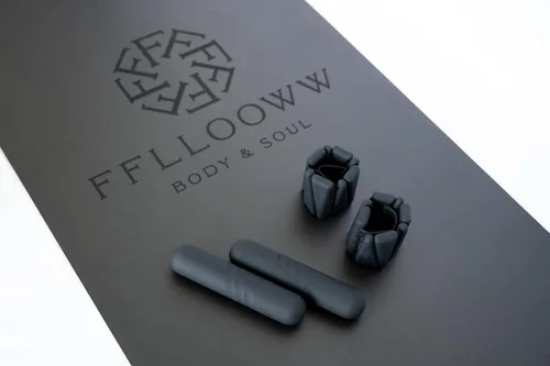 Vista 5 de FFLLOOWW BODY & SOUL Tapete de yoga antideslizante de alta calidad para entrenamiento en casa, gimnasio en casa, yoga y pilates, incluye correa