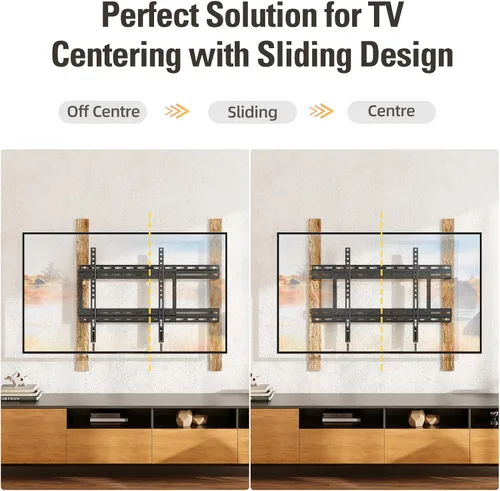 Vista 4 de MD Mounting Dream MD5232 - Soporte universal de extensión de pared para placa de pared de TV, montaje de perno de madera de 16 a 24 pulgadas