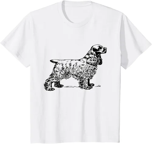 Vista 27 de Cocker Spaniel - Camiseta para perro Cocker Spaniel, gris, S Asfalto