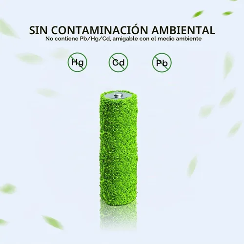 Vista 4 de Baterías recargables AA Nimh 3300mAh 1.2V tamaño AA recargable de alta capacidad 1200 ciclos, paquete de 8 (solo batería)