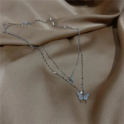 Vista 7 de XIANGLIANG Collar multicapa para mujer, colgante de varias capas, collares y collares para mujer, joyería de disfraz