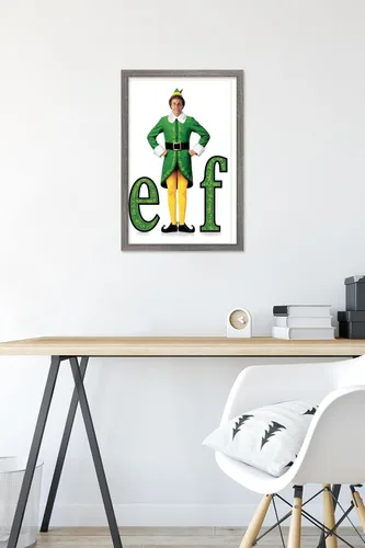 Vista 6 de Trends International Elf - Póster de pared de una hoja, 14.725 x 22.375 pulgadas, versión enmarcada de madera de granero