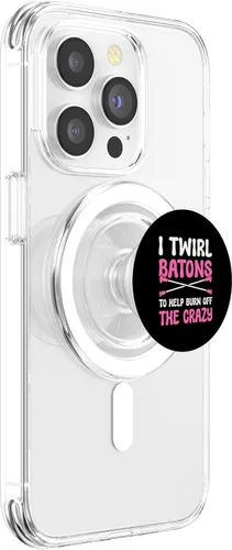Vista 3 de Baton Twirling. Majorette Twirling Baton Twirler PopSockets MagSafe PopGrip for iPhone