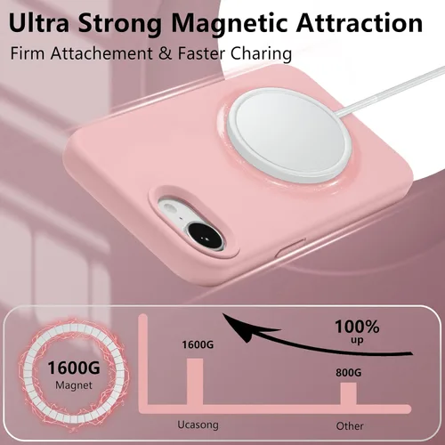 Vista 152 de Funda magnética de silicona para iPhone 13 Pro, color blanco antiguo [Compatible con Magsafe] [Forro de microfibra suave antiarañazos], funda