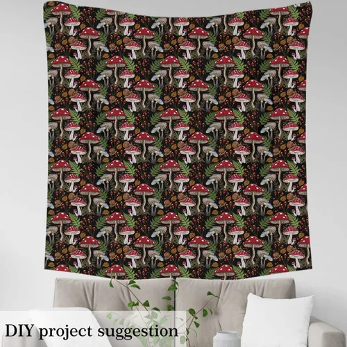 Vista 3 de Tela decorativa de setas lindas de Feelyou por el patio, tela de tapicería de setas de dibujos animados para sillas, tela decorativa impermeable al