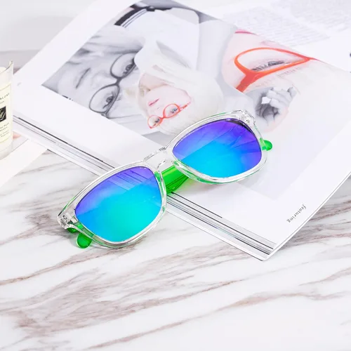 Vista 5 de Gafas de sol para mujer UV400 espejadas, apto para exteriores, vacaciones, conducción
