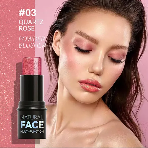 Vista 5 de Palitos de contorno en crema, 3 unidades, iluminador, bronceador, rubor, contorno de maquillaje facial, lápiz bronceador, crema para mejillas, rubor
