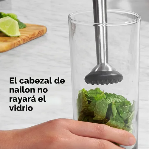 Vista 4 de Oxo Muddler de acero, 1 EA