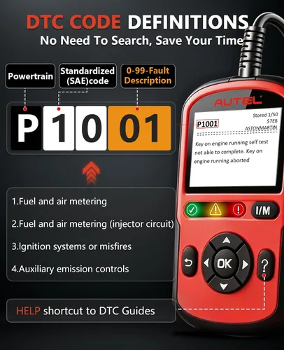 Vista 8 de Autel OBD2 Scanner AutoLink AL549: Lector de códigos de motor 2025, herramienta de diagnóstico ABS, prueba universal de batería y alternador