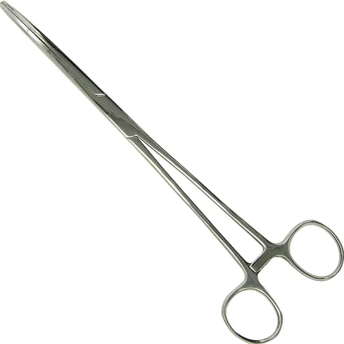 Vista 23 de Pinzas de bloqueo multiusos de hemostático Pean rectas y curvas con dientes serrados, de acero inoxidable - Hemostáticos para enfermeras, fórceps