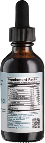 Vista 2 de Complejo de vitamina B líquida de frambuesa – Suplemento vitamínico con vitamina B12 – Sublinguales vitaminas B complejas gotas para niños