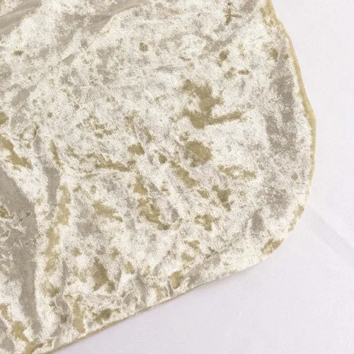 Vista 9 de Efavormart - Funda elástica para silla de banquete de terciopelo triturado y elastano beige con bolsillos para los pies, funda para silla de boda