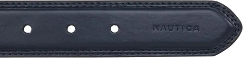 Vista 4 de Nautica Men's Dress Leather Belt for Suits and Pants Classic Business Fashion Adjustable Metal Buckle