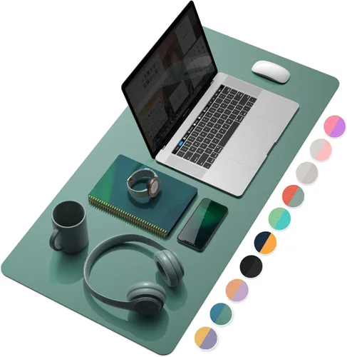 Vista 20 de YSAGi Almohadilla de Escritorio de Oficina, Tapete de Escritorio, 23.6" x 13.7" Ultra Delgada Impermeable de Cuero PU Secante de Escritorio