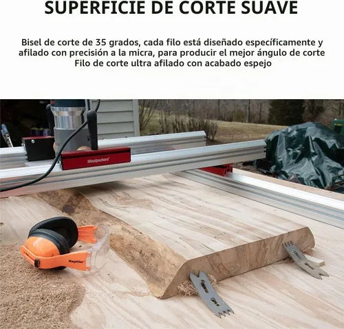 Vista 4 de SpeTool CNC Spoilborad Surfaing Router Bit 1" Diámetro de corte 2+2 Flautas con 1/4" Shank Router Planificación Dado Limpieza Cepilladora Bit
