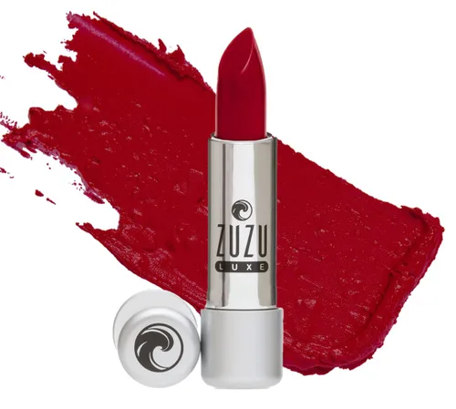 Vista 7 de Zuzu Luxe Lápiz de labios Lip Color (Icon - Rosado Púrpura/Perla Fría), lápiz labial natural, sin parabenos, vegano, sin gluten, libre de crueldad