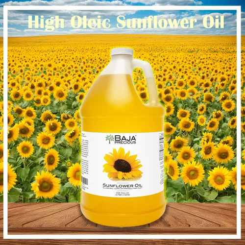 Vista 2 de Aceite orgánico de girasol (1 galón), de Baja Precious Expeller Pressed, Wonderful in the Kitchen, Amazing on Your Skin and a Million Other Uses