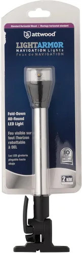 Vista 6 de Attwood 5557-P12A7 Luz de poste LED plegable de 12 pulgadas
