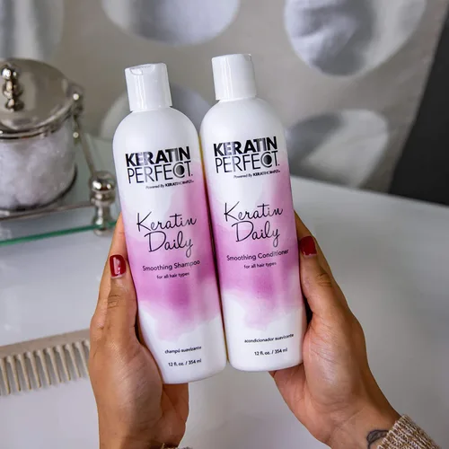 Vista 7 de Keratin Perfect Champú alisador diario de queratina - 12oz