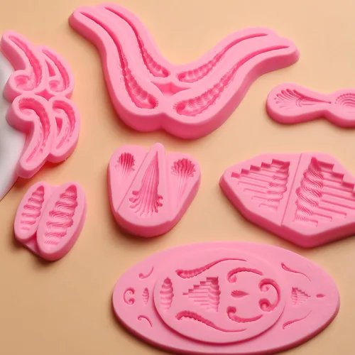 Vista 7 de Lambeth - Moldes de silicona para decoración de pasteles de encaje, para decoración de cupcakes, galletas, dulces, chocolate, manualidades