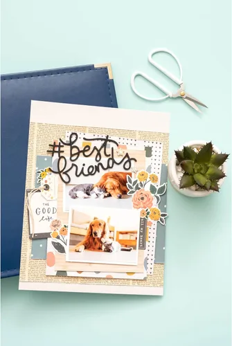 Vista 8 de We R Memory Keepers Álbum de anillo en D azul marino de 8.5 x 11, manualidades, costura, álbumes de recortes, diario, impresión, papel