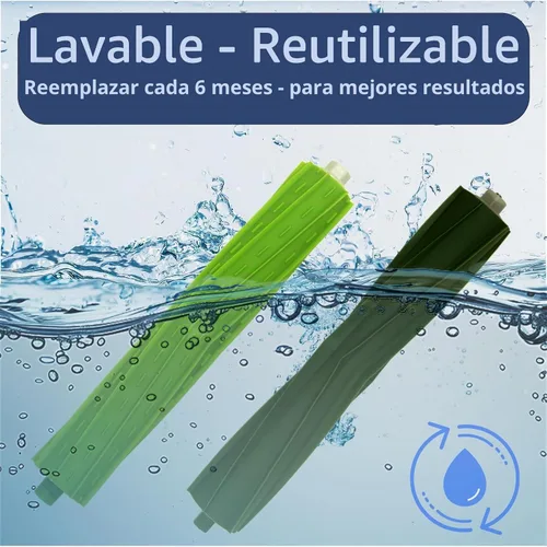 Vista 6 de Juego de 2 piezas de cepillo de repuesto compatibles con Roomba i, e & j Series - Compatible con i3 i3+ i4 i4+ i6 i6+ i7 i7+ i8 i8+, e5 e6 e7, j6+