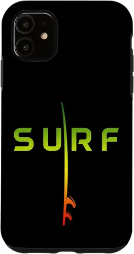 Vista 5 de Funda retro retro para iPhone 14 Surf Board Surfing Beach