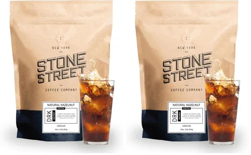 Vista 19 de Stone Street Café con sabor a café frío, sabor natural a arándanos, bajo en ácido, 100% colombiano, café gourmet, molido grueso, tostado oscuro, 1