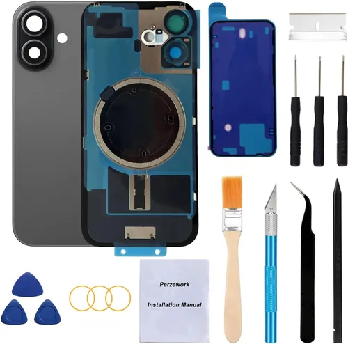 Vista 43 de Reemplazo de cristal trasero OEM para iPhone Xs de 5.8 pulgadas con kit de herramientas de reparación y adhesivo preinstalado (Oro)