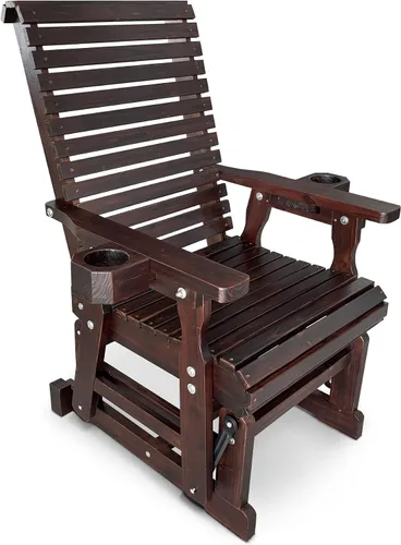 Vista 14 de Fortune Candy Planeador de patio con portavasos, respaldo alto y asiento contorneado profundo, resistente 800 libras (negro, 3 plazas)