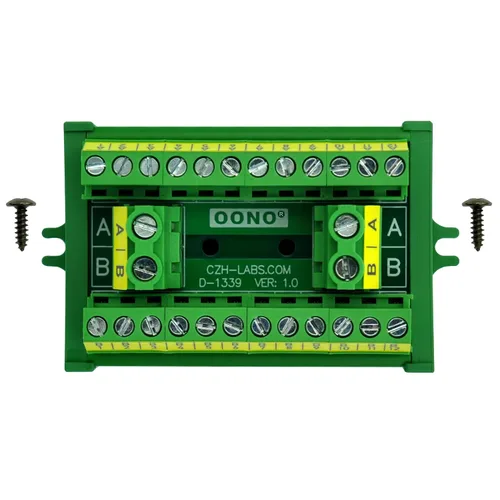 Vista 6 de OONO Montaje a tornillo 30A/300V 2x12 Posición Bloque de terminales Módulo de distribución.
