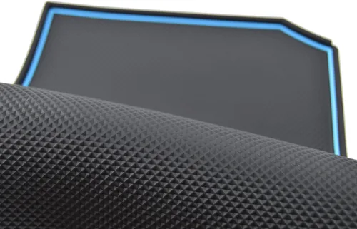 Vista 3 de Alfombrillas de silicona para Subaru Crosstrek Accesorios 2012-2017 Forester 2014-2018 XV Impreza 2012-2016 Interior Dash Pad Liner Azul recortado