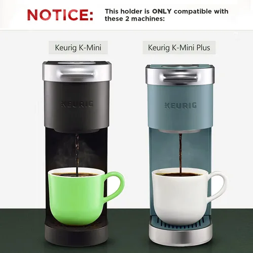Vista 2 de GALVANOX Organizador acrílico para tazas K – Se adapta a Keurig K-Mini/K Mini-Plus (solamente), soporte para cápsulas de ahorro de espacio