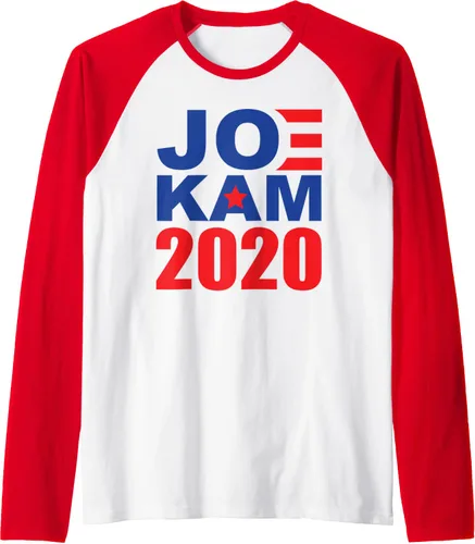 Vista 8 de Biden Harris 2020 Team Camiseta de béisbol raglán JOE KAM, Negro, S