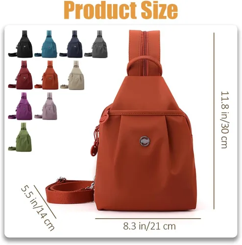 Vista 7 de Bolsa de viaje antirrobo premium 3 en 1 2025, bolsa de viaje de 2 vías con correas convertibles e impermeable para mujer