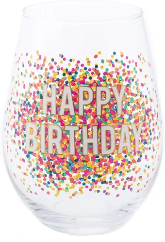 Vista 9 de Slant Collections Creative Brands - Vaso de vino sin tallo jumbo, 30 onzas, felicitaciones