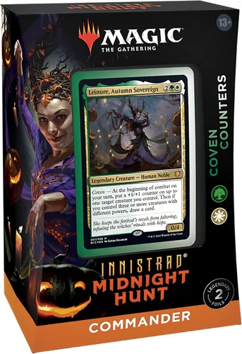 Vista 5 de Magic: The Gathering Innistrad: Caza de Medianoche Mazo de Comandante - Conjuros de Brujas (Verde-Blanco)