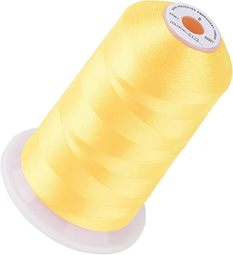 Vista 46 de Simthread 5500 yardas de hilo de bordar, 5000M de alto rendimiento 40WT 100% hilo de poliéster – 170+ colores vívidos, clasificado de alta velocidad