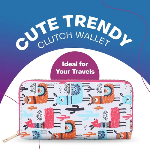 Vista 2 de Rave Envy Billetera para niñas, billetera para niñas, billetera para niños, lindas carteras de moda para mujer, carteras pequeñas de moda para mujer