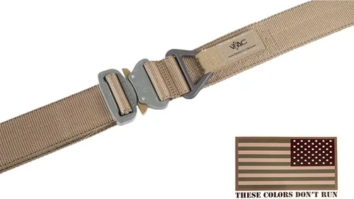 Vista 3 de Viking Tactics VTAC Riggers Cinturón con calcomanía de bandera americana de 3 x 5