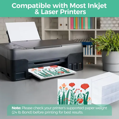 Vista 4 de Ohuhu Sobres blancos imprimibles A2, paquete de 500 sobres autoadhesivos A2 de 4-3/8 x 5-3/4 pulgadas para tarjetas de 4.25 x 5.5 pulgadas, tarjetas