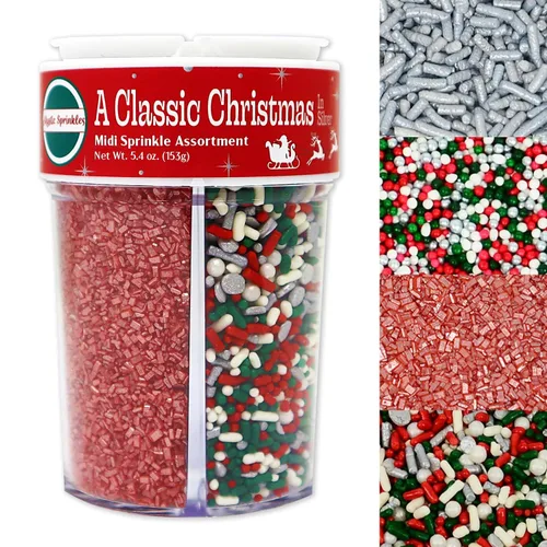 Vista 15 de Mystic Sprinkles Surtidos de 4 celdas (una Navidad clásica en oro, Midi)