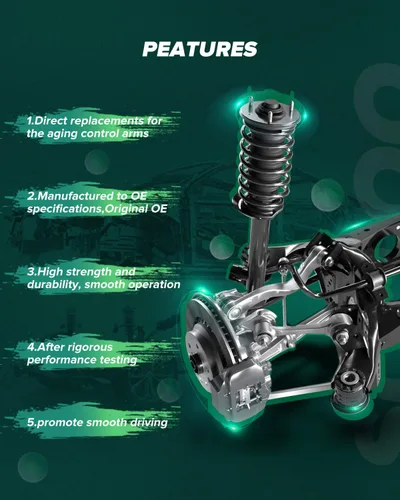 Vista 4 de SCITOO Juego de 6 piezas de brazo de control de suspensión delantera para Dodge Stratus para Chrysler Sebring para Mitsubishi Eclipse