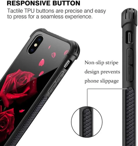 Vista 99 de Funda compatible con iPhone 8, a prueba de golpes, antiarañazos, bandera de ciervos de cola blanca de grano de madera estadounidense