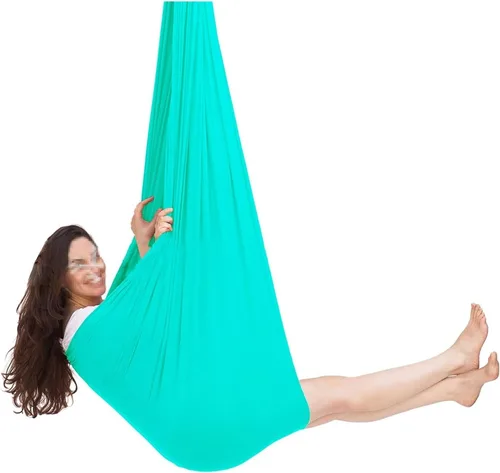 Vista 14 de Columpio sensorial para interiores con autismo y terapia para niños, hamaca colgante para niños y adolescentes con TDAH autista y Asperger