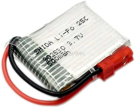 Vista 2 de 3.7 V 1S 500 mAh 25C LiPO batería JST enchufe para mini tamaño FPV Drone RC Quadcopter modelo avión