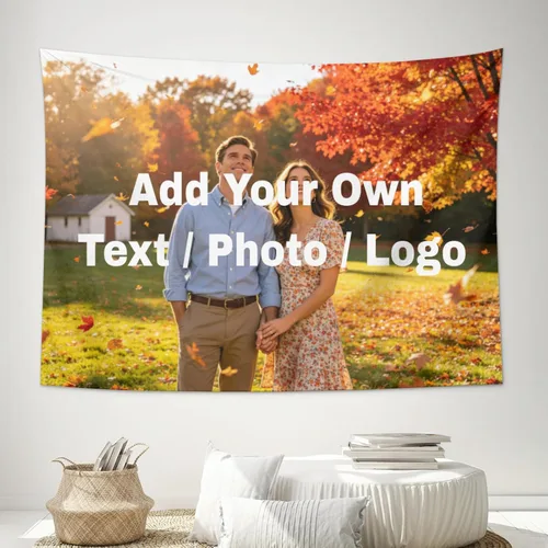 Vista 16 de RMWD Studio 24x42in Custom Tapestry for Wall Bedroom Living Room, Custom Backdrop Personalized With Photo Image Text, Banners And Signs Customize